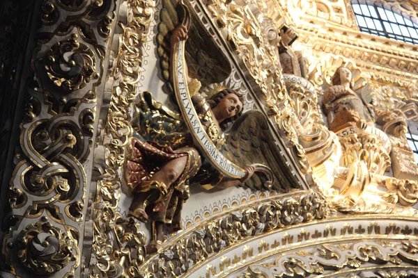 Iglesia Santo Domingo Puebla México Capilla Del Rosario Encuentra Iglesia —  Fotos de Stock