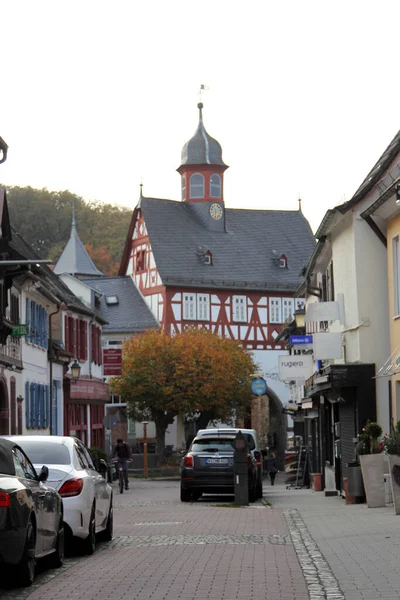 Historické Altstadt Staré Město Koenigstein Knigstein Taunus Zdravotní Lázně Leží — Stock fotografie