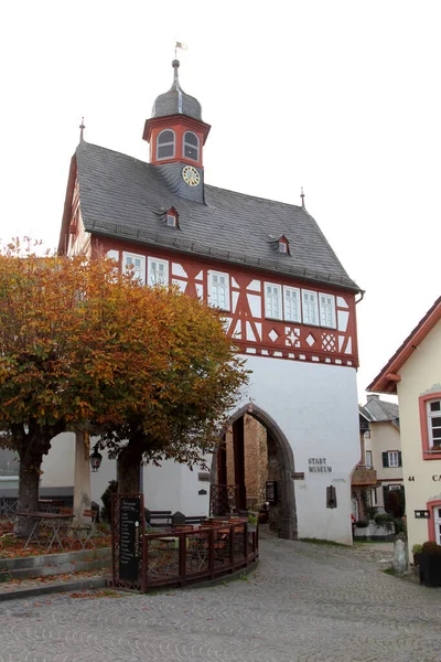 Historyczne Stare Miasto Altstadt Koenigstein Knigstein Taunus Jest Uzdrowiskiem Leży — Zdjęcie stockowe