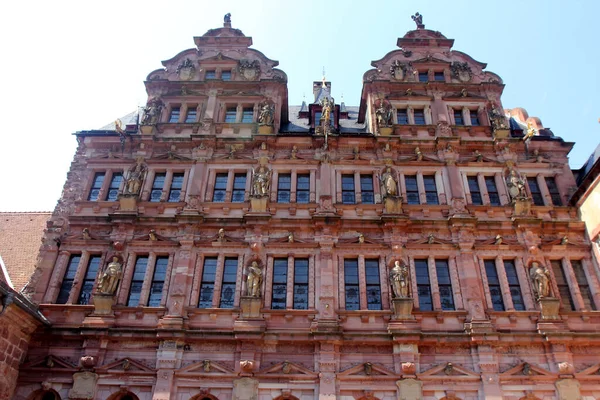 Fassade Der Berühmten Ruine Heidelberg Deutschland — Stockfoto