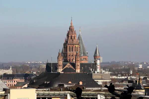 Vista Sobre Mainz Alemanha — Fotografia de Stock