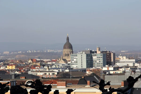 Vista Sobre Mainz Alemanha — Fotografia de Stock
