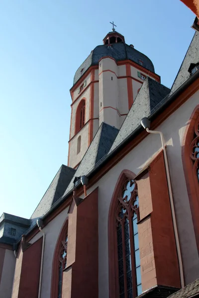 Den Berömda Kyrkan Stephan Mainz Rheinland Pfalz Tyskland — Stockfoto