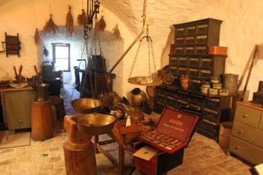 Alman Eczane Müzesi Heidelberg Kalesi 'nde yer almaktadır..