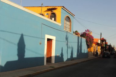 Cholula, Puebla, Meksika 'daki eski tarihi cadde.