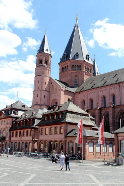 Catedral San Martín Maguncia Alemania — Foto de Stock