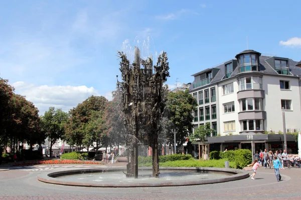 Famous Carnival Fountain Mainz Rhineland Palatinate Germany Blasius Spreng Errected — Stock Photo, Image