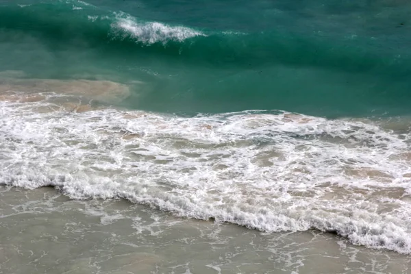 Water Zand Tropisch Strand Als Achtergrond Textuur — Stockfoto