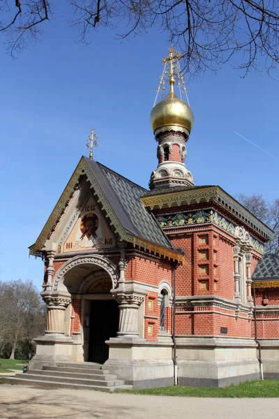 Russian Chapel All Hallows Churchin Bad Homburg Hesse Alemanha Igreja — Fotografia de Stock