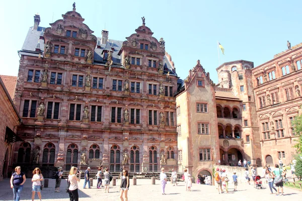 Facade Famous Heidelberg Castle Ruins Germany Royalty Free Stock Photos