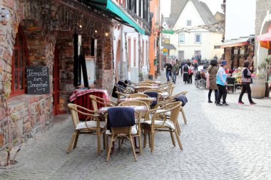 Ruedesheim am Rhein, Alman şarap üreticisi bir şehirdir ve UNESCO Dünya Mirası Bölgesi 'nin bir parçasıdır.