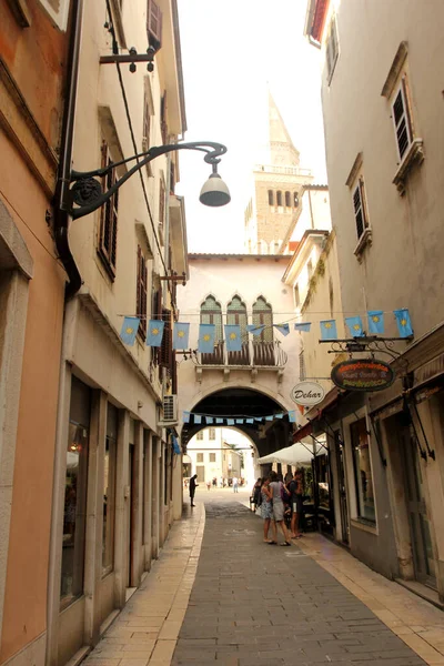 슬로베니아의 후퍼에 도시의 스톡 이미지