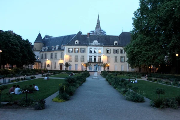 Grenoble Nachts Grenoble Een Stad Het Zuidoosten Van Frankrijk Aan — Stockfoto