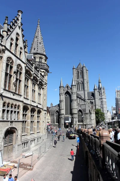 Bavo Kathedraal Gent België Bouw Werd Als Voltooid Beschouwd Juni — Stockfoto