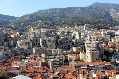 Monako limanının panoramik görüntüsü, Avrupa.