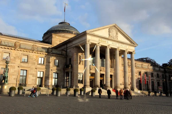 Berömd Historisk Kasino Wiesbaden Tyskland — Stockfoto