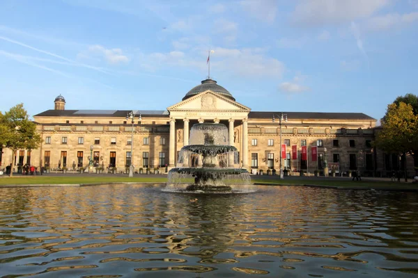 Berömd Historisk Kasino Wiesbaden Tyskland — Stockfoto