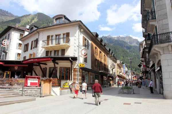 Chamonix Francja Mont Blanc Miejscowość Gmina Francji Regionie Rodan Alpy — Zdjęcie stockowe