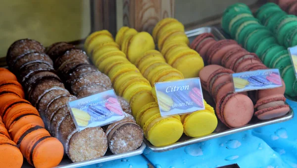 Πολυτελή Γλυκά Βρίσκονται Στο Ζαχαροπλαστείο Στο Chamonix Mont Blanc Γαλλία — Φωτογραφία Αρχείου
