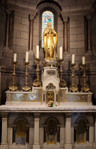 Wnętrze Katedry Mikołaja Monako Europa — Zdjęcie stockowe
