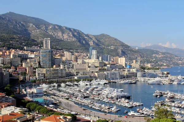 Vista Panoramica Sul Porto Monaco Europa — Foto Stock