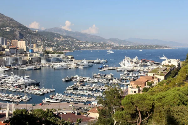 Vista Panoramica Sul Porto Monaco Europa — Foto Stock