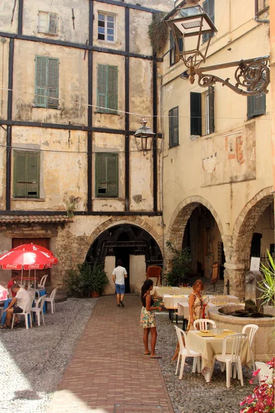 Staré Centrum San Rema Středomořské Letovisko San Remo Sanremo Pobřeží — Stock fotografie