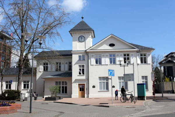 Estación Principal Ciudad Balneario Bad Soden Hesse Alemania Edificio Entrada — Foto de Stock