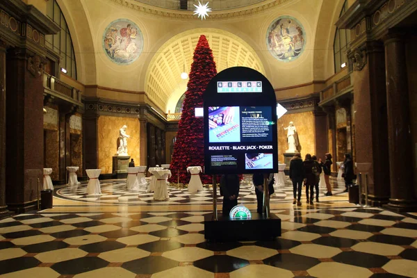 Wiesbaden Casino Met Kerstmis Hesse Duitsland — Stockfoto