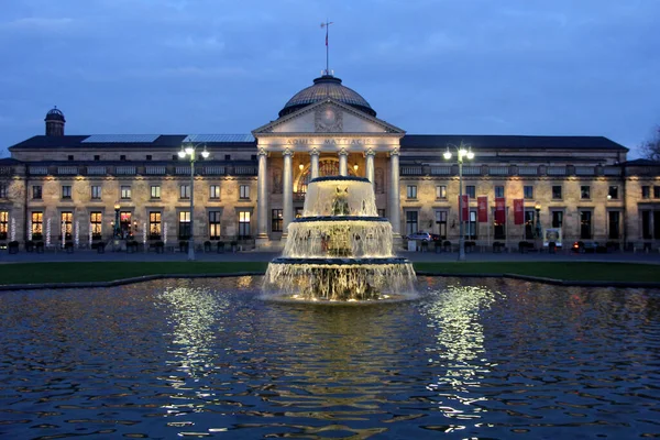 Beroemd Historisch Casino Wiesbaden Duitsland — Stockfoto