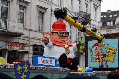 Wiesbaden, Hesse, Almanya 'daki karnaval sokak geçidi