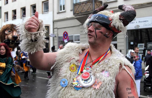 Wiesbaden Hesse Almanya Daki Karnaval Sokak Geçidi — Stok fotoğraf