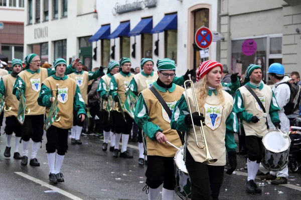 Musicians Carnival Street Parade Wiesbaden Germany — Stock Photo, Image