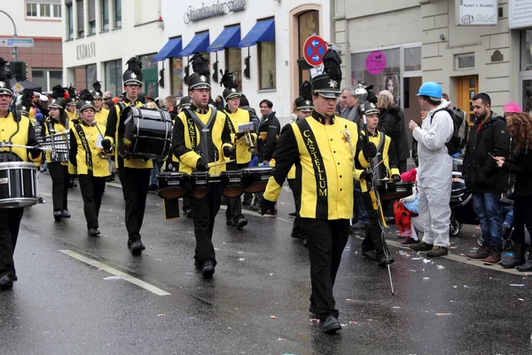 Musiker Beim Straßenkarneval Wiesbaden — Stockfoto