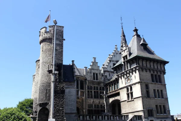 Middeleeuwse Historische Architectuur Antwerpen België — Stockfoto