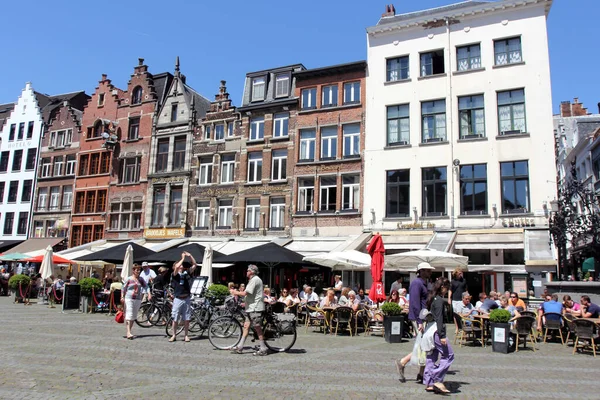 Arquitectura Histórica Medieval Amberes Bélgica — Foto de Stock