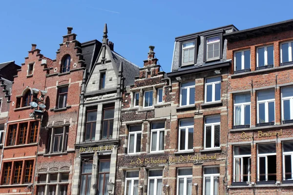 Architecture Médiévale Historique Anvers Belgique — Photo