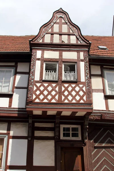 Arquitectura Histórica Idstein Hesse Alemania Arquitectura Medieval Casas Entramado Madera —  Fotos de Stock