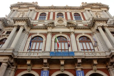 İtalya 'nın Piedmont bölgesindeki eski Torino şehir merkezi..