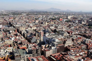 Mexico City, Meksika şehir merkezi manzarası.