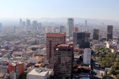Mexico City, Meksika şehir merkezi manzarası.