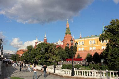 Alexander Garden, Manezhnaya Meydanı ve Moskova Kremlin, Moskova, Rusya