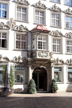 Schaffhausen, İsviçre. Eski tarihi şehir merkezi.