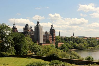 Johannisburg Sarayı, Aschaffenburg, Almanya, Bavyera 'nın kuzeybatısında..