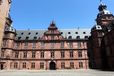 Johannisburg Sarayı, Aschaffenburg, Almanya, Bavyera 'nın kuzeybatısında..