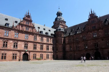 Johannisburg Sarayı, Aschaffenburg, Almanya, Bavyera 'nın kuzeybatısında..
