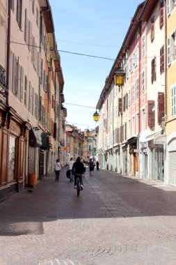 Annecy, Haute Savoie, Fransa 'da tarihi mimari.