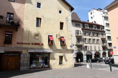 Annecy, Haute Savoie, Fransa 'da tarihi mimari