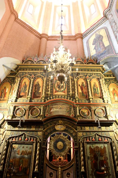 Interior Catedral São Basílio Praça Vermelha Moscou Rússia Catedral Pokrovsky — Fotografia de Stock