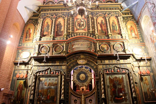 Interior Catedral San Basilio Plaza Roja Moscú Rusia Catedral Pokrovsky —  Fotos de Stock